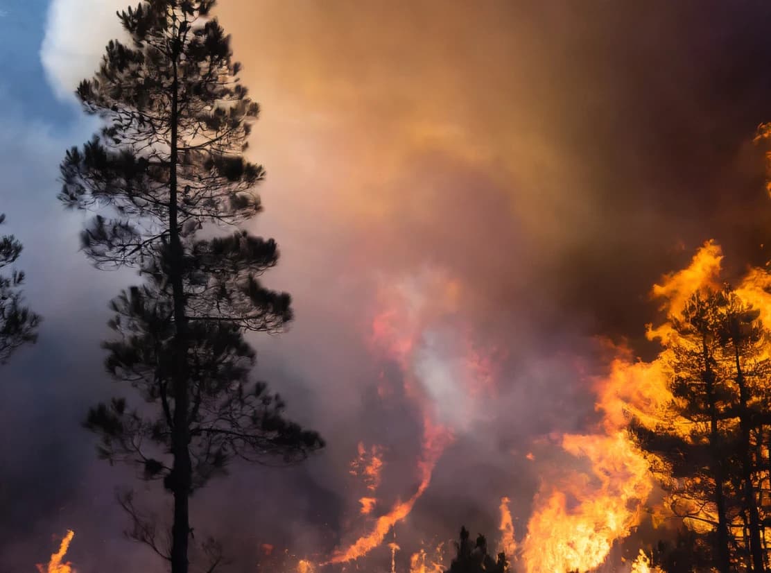 Drohnen sind entscheidend bei der Waldbrandbekämpfung.