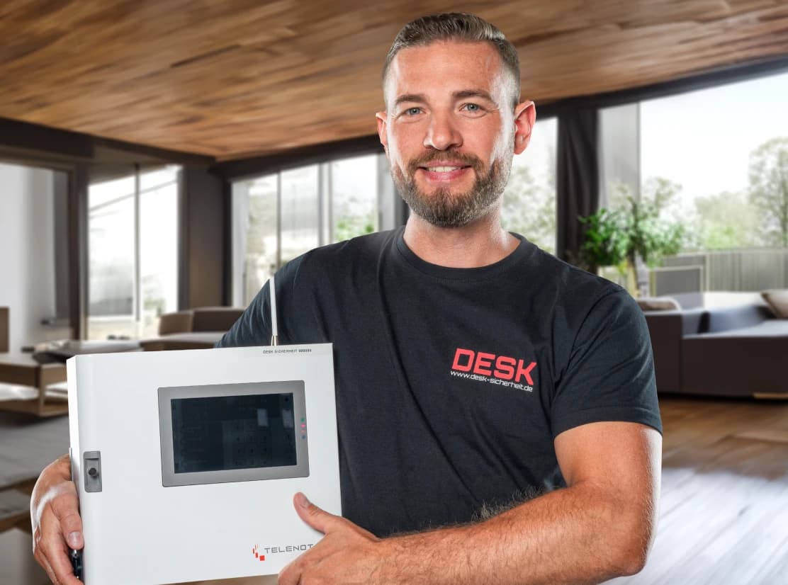 Moderne Einbruchmeldetechnik für ein Wohnhaus
