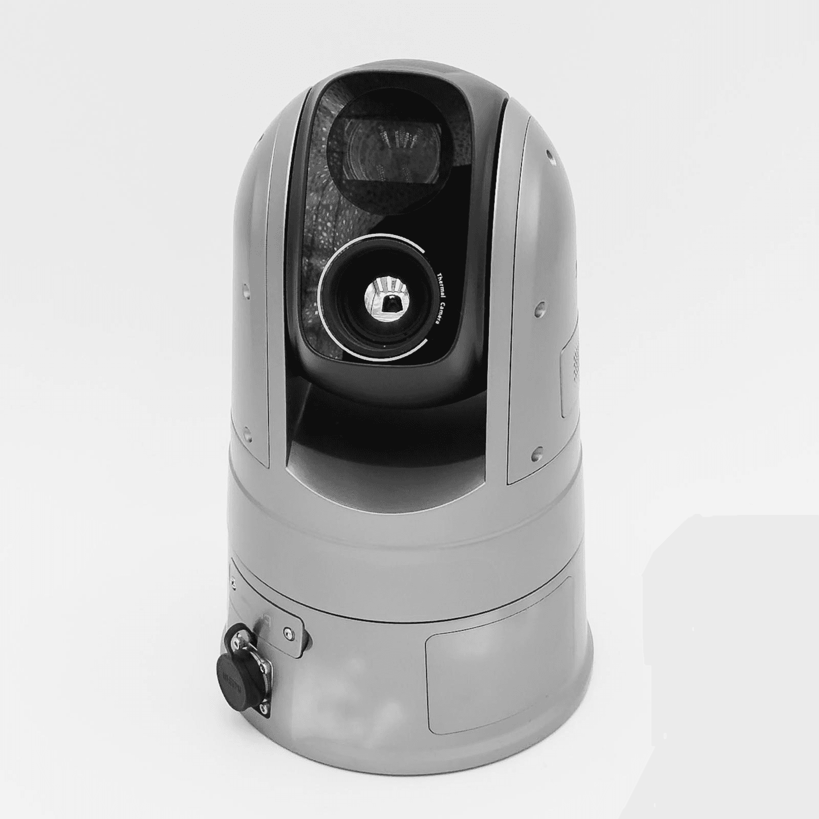 Bispektrale PTZ-Dome-Thermalkamera mit Wärmebild- und Optiksensor – robuste Hardware für die Brandfrüherkennung in Sägewerken und Holzverarbeitung