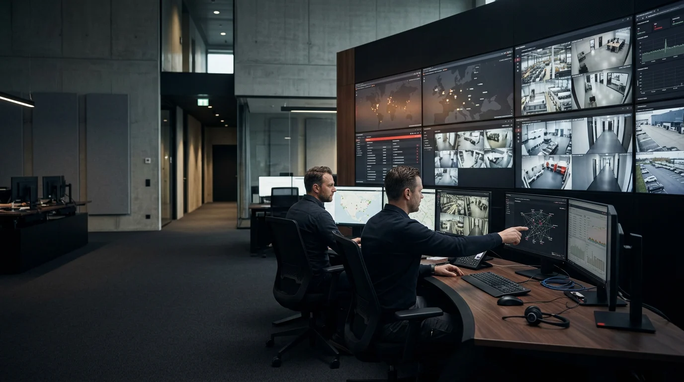Zentrale Videoüberwachung für einen Konzernstandort