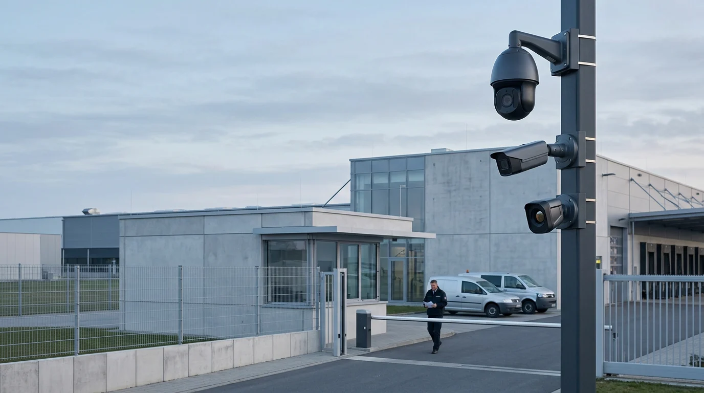 Professionelle Videoüberwachung an einem sensiblen Industriestandort